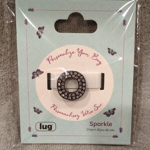 Lug Sparkle Bag Charm "O" - NWT